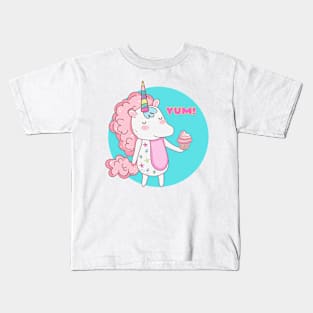 Unicorns Love Cupcakes — Yum! Kids T-Shirt